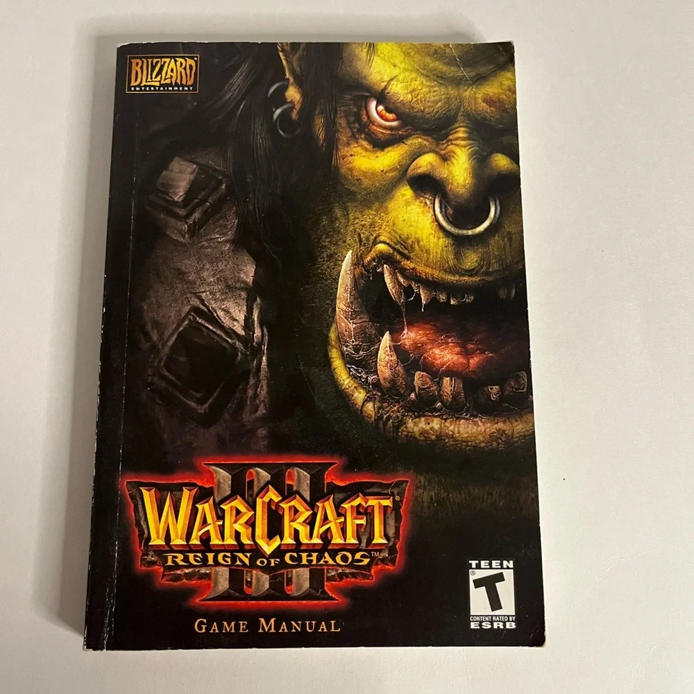 Warcraft 3 reign of chaos PC with Manual and product catalog